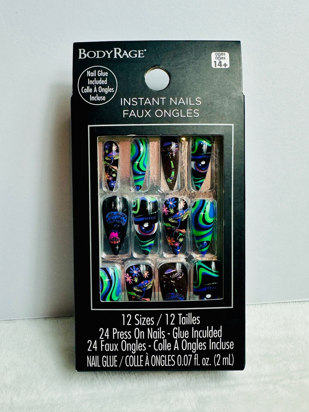 Hot Topic BodyRage Press on nails Tripy Eye Nails 24 pack | 12 sizes NEW